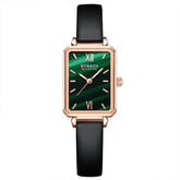 Curren Women's Square Green Dial Watch- CUR215